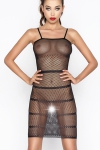 Robe résille BS033 - Noir Robe résille BS033 - Noir